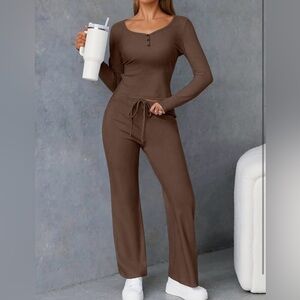Cozy Brown Women's Lounge Set